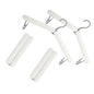 4 Pack Travel Hangers,Foldable Hangers,with Hidden Clips,Lightweight and Portable,Space Saving,Suitable for Skirts, Pants,Suits, Jackets, etc (White) - color: White