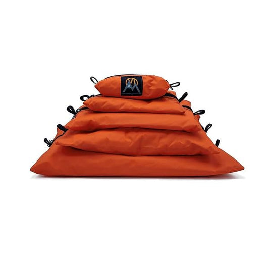 VIAM Outdoors G3 Glacier Gear Grab Tool Bag Zipper Pouch, Premium Utility Multipurpose Storage Organizer Tool Pouches for Hunting, Camping, Backpacking, Travel - 5pc Orange - color: Orange G3