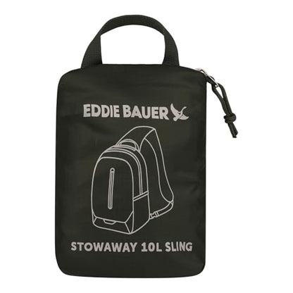 Eddie Bauer Stowaway Packable Sling Bag | Travel | Outdoor | Lightweight | Compact | Ripstop Nylon, Dark Forest-10L - color: Dark Forest