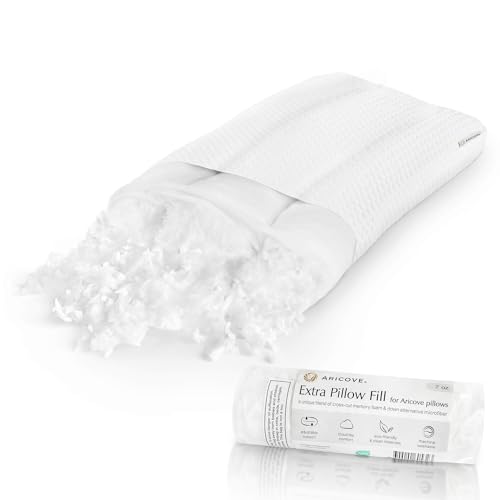 Aricove Bed Pillow for Sleeping, Side Sleeper Pillow for Adults, Queen Size, Adjustable Firm Memory Foam & Soft Microfiber Fill, Neck and Shoulder Support - size: Queen Size 20"x30"