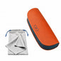 Glasses Case hard shell,3-in-1 Sunglasses Case & Eyeglass Case with Cleaning Cloth & Storage Pouch - color: Dark Orange