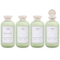 ASEVAT 10oz 4Pcs Green Plastic Refillable Travel Shampoo and Conditioner Bottles Plastic Refillable Travel Shampoo Bottles with Flip Cap Shampoo and Conditioner Dispenser - color: Green, size: 10oz