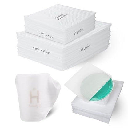 Foam Pouches for Packing Dishes，50pack Cushion Foam Wrap for Packing Supplies for Moving Shipping Storing Glasses Ceramics Cups Mugs,2 Sizes(7.87 x 7.87 inches,7.87 x 11.81 inches) - size: 50 pack (7.87 × 7.87, 7.87 × 11.81 inches)