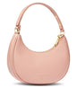 Vantamo Crescent Bags For Women with RFID Protection, Half Moon Clutch Purses for Women with Anti-Theft Clip for Extra Safety - color: Blush
