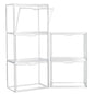 ZLLZUU Clear Storage Bins with Lids, 5 Pack Acrylic Display Case with Magnetic Door for Cosmetic Collectibles Large Figures Models, Stackable Acrylic Storage Box for Home Office Living Room Dorm - size: 5-pack