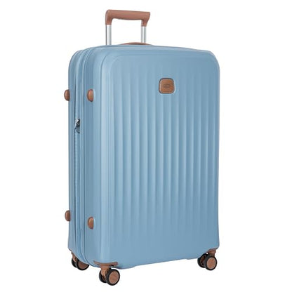 Bric's Taormina Ultra-Light Checked Luggage – Expandable Hard Shell Suitcase with TSA Lock, Anti-Tamper Zippers & 360 Spinner Mobility Wheels - 30 Inch, Sky Blue - color: Sky Blue, size: Checked-Large