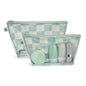 Tiny Twinkle Diaper Bag Organizing Pouches | 2 Pack Mess-Proof Travel Organizer Bags with Structured Bottom & Clear Front | TSA Approved Toiletry Bag Set for Baby and Mom Essentials (Sage Checkers) - color: Sage Checkers