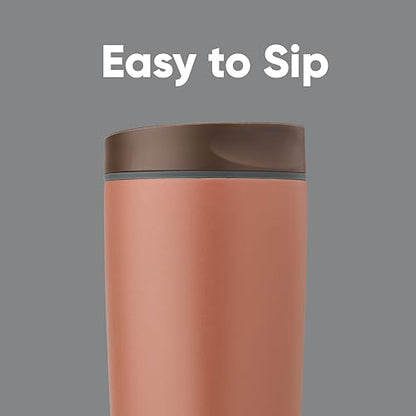 Owala SmoothSip Slider Insulated Stainless Steel Coffee Tumbler, Reusable Iced Coffee Cup, Hot Coffee Travel Mug, BPA Free 20 oz, Cozy Cocoa (Pack of 8) - color: Cozy Cocoa, size: 20 Ounces (Pack of 8)