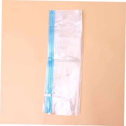 Holibanna 10pcs Vacuum Compressed Roll up Seal Bags for Travel Storage for Clothes Organize and Maximize Packing Space Pe Material Transparent Design
