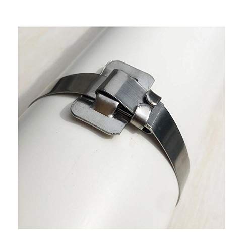 Steel Packaging Strapping Tensioner Banding Tool, 100 Feet 3/4" Width 304 Stainless Steel Band Coil, 100pcs 3/4" Width Ear-Lokt Buckles, Complete Strapping Set - style: Upgraded Style Tensioner Set