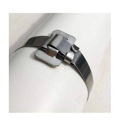 Steel Packaging Strapping Tensioner Banding Tool, 100 Feet 3/4" Width 304 Stainless Steel Band Coil, 100pcs 3/4" Width Ear-Lokt Buckles, Complete Strapping Set - style: Upgraded Style Tensioner Set