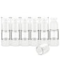 0.5OZ/15ML Clear Airless Pump Bottles, Lotion Dispenser Travel with Pump, Vacuum Plastic Travel Size Lotion Bottle for Foundation, Creams, Cosmetic(6 Pack) - size: 0.5 oz / 15 ml (6 pcs)