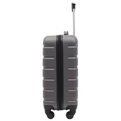 Travelers Club Harper Luggage, Charcoal, 2 Piece Set - color: Charcoal, size: 2-Piece Set (28-Inch & 20-Inch)