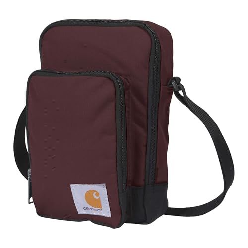 Carhartt Crossbody Zip Bag, Durable, Adjustable Crossbody Bag with Zipper Closure for Men and Women - color: Essential Crossbody Bag (Port), size: One Size