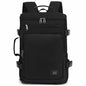 Kalesi Gym Duffle Bag Backpack 4-Way Waterproof with Shoes Compartment for travel Sport Hiking laptop - color: Business-black