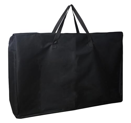 4/6/ 8 Foot Folding Table Storage Bag, Waterproof Heavy Duty Large Carrying Bag for Folding Tables, Picnic/Camp Tables Cover with Durable Zipper & Shoulder Strap, 31" D X 37" W X4.5 H, Black - size: 6FT Folding Table Bag