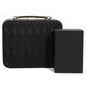 Travel Jewelry Box Jewelry Storage Case Jewelry Suitcase for Women and Men 2 Layer Jewelry Organizer Box with Removable Tray (Black) - color: Black-2