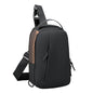 Waterproof Polyester Slim Unisex Crossbody Sling Bag Chest Backpack Men's Shoulder Bag, Leisure Travel Handbag, Hard Shell Anti-Theft Chest Bag, Black&Golden, Standard, Retro - color: Black&golden