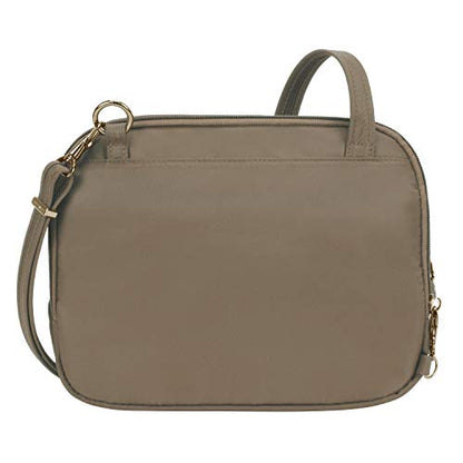 Travelon Women's Anti-theft Tailored East/West Organizer Chrossbody - color: Sable