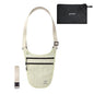 Crossbody Money Belt for Travel Women & Men Hidden, Travel Wallet Pouch - Slim Passport Holde, RFID Blocking Neck Wallet Under Clothes to Protect Cash, Credit Cards and Documents (KHAKI) - color: KHAKI