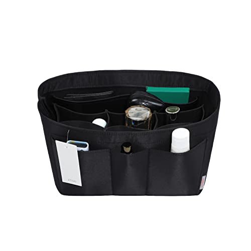 ZTUJO Purse Organizer Insert, Felt Bag Organizer For Handbag Purse Organizer,13 Colors, 6 Size (Small, Silky Black) - color: Silky Black, size: Small