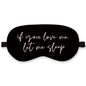 Let Me Sleep Silk Eye Mask for Sleeping,Funny Sleep Mask, Black Pink Couple Blindfold Adjustable Strap Night Sleep Mask for Women Girls, Airplane Travel Nap, Pink Love Me Sleeping Mask Eye Cover - color: Let Me Sleep
