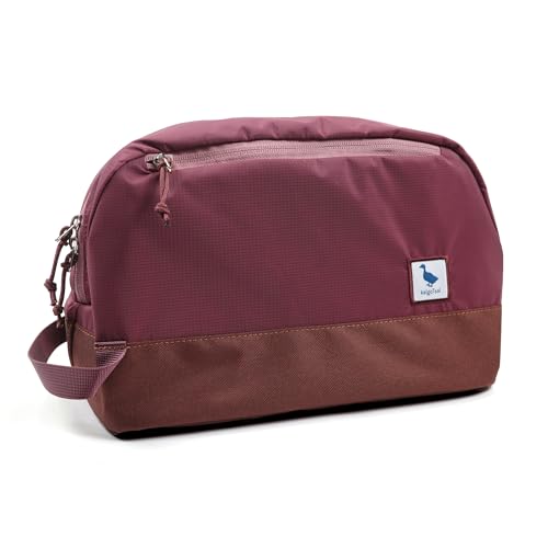 Travel Toiletry Bag 5L, Compact Travel Organizer with Waterproof TPU Wet/Dry Compartment - color: Valkyrie Red, size: 5L