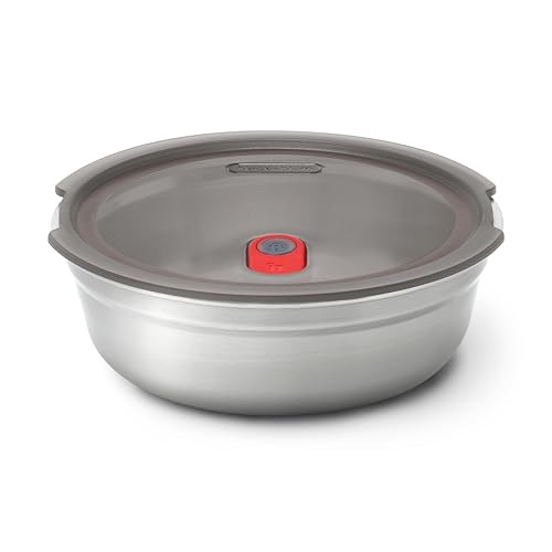 BLACK + BLUM Lunch Bowl - Reusable Meal Prep Containers for Picnic & Camping - Microwavable Stainless Steel Lunch & Dinner Food Storage Box with Leak Proof Lid - Dishwasher & Oven Safe - 650ml - size: Small Bowl (650ml)