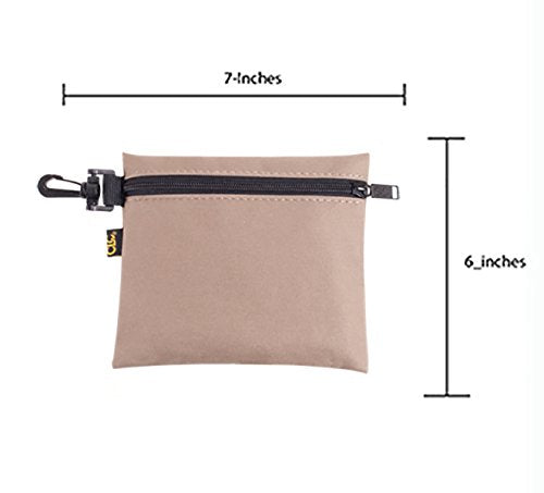 CLC Custom Leathercraft 1100 Multi-Purpose Clip-on Zippered Poly Bags, 3 Pack