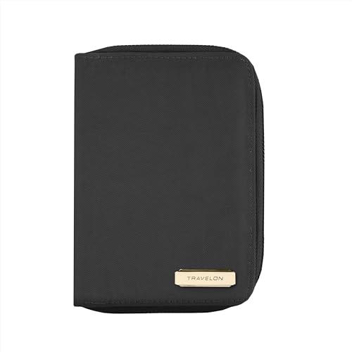 Travelon RFID Blocking Passport Zip Wallet - color: Black