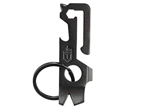 Gerber Gear Mullet Keychain - Multi-Tool Keychain with Pry Bar, Bottle Opener, and Wire Stripper - EDC Gear and Equipment - Black - style: Mullet-Black