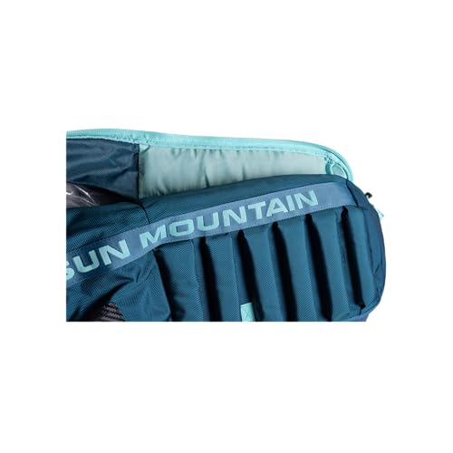 Sun Mountain Kube Golf Travel Bag, 2-Wheel Rolling System-Compact Storage Case - color: Blue Spruce Waterfall