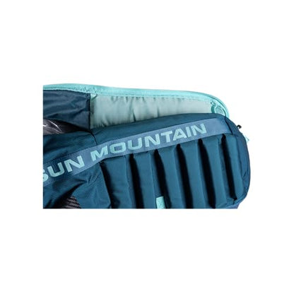 Sun Mountain Kube Golf Travel Bag, 2-Wheel Rolling System-Compact Storage Case - color: Blue Spruce Waterfall