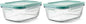 OXO Good Grips 3.5 Cup Smart Seal Glass Rectangle Food Storage Container, Clear (Pack of 2) - size: 3.5 Cup (Pack of 2), style: Glass