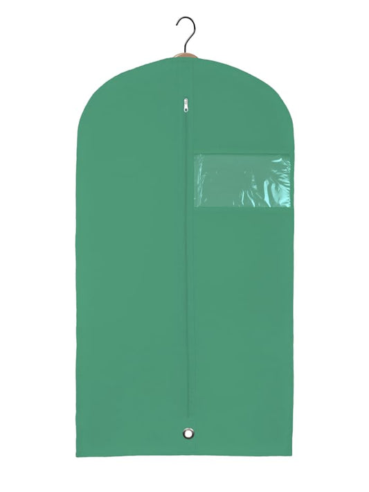 Kids Garment Bag for Hanging Clothes, Travel Garment Bag for Dresses, Dance Costumes & Suits, Breathable Clothes Cover for Baby Toddler Child, Green, 30" x 18" - color: Green