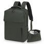 Lightweight Commute Backpack for Men & Women, Water-Resistant Travel Daypack with 15.6-Inch Laptop Compartment & Anti-Theft Pockets, Forest Green - color: Forest Green