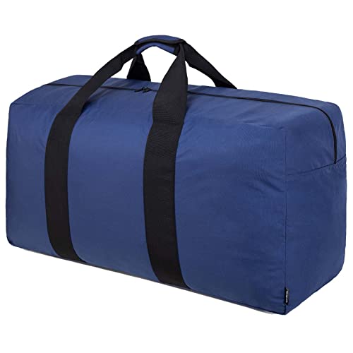Vorspack Extra Large Duffle Bag for Travel - 100L Duffel Bag for Men Gear Bag for Storage Foldable Weekender Bag for Overnight Camping - Blue - color: Blue, size: 100L