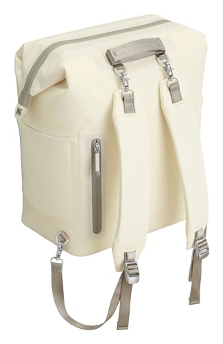 Stanley All Day Madeleine Backpack Soft Cooler 20 Can Cooler with Handle and Shoulder Straps Insulated Travel Bag with Zipper BPA-Free - color: Cream, style: Midi