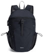 ECOHUB 15L Ultra-Lightweight Packable Backpack, Casual Daypack for Daily Use, Small Hiking & Travel, Foldable Backpack, Water-Resistant Nylon, Reflective Design - color: Black
