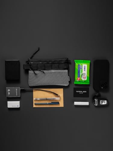 TACTICAL_GEEK EDC Modular Carry Pouch, Waterproof Nylon Organization, Multifunctional Utility Carry Pouch, Semi-Transparent Mesh Pouch for Storing Tools, Daily Necessities - size: Storage A16