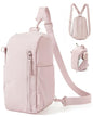 BAGSMART Small Sling Bag for Women, Fast Track Crossbody Bag Mini Backpack purse for Daily Travel Gym | 9L Fast Track - color: Pink