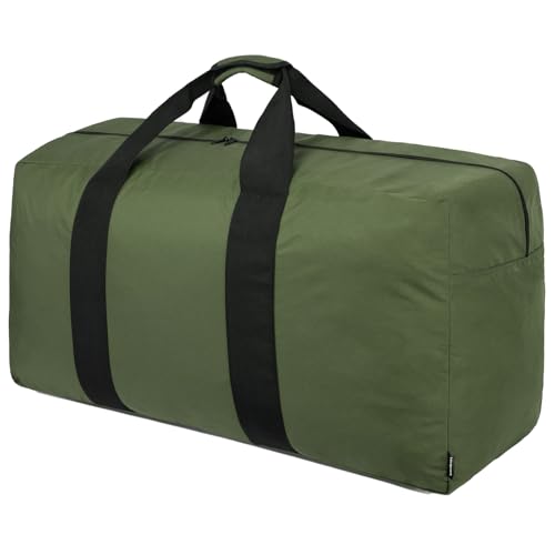 Vorspack Extra Large Duffle Bag for Travel - 100L Duffel Bag for Men Gear Bag for Storage Foldable Weekender Bag for Overnight Camping - Green - color: Green, size: 100L