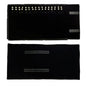 Velet Travel Jewelry Case Roll Bag Organizer for Necklace Bracelet Black Gray Velvet (Black Velvet) - color: Black Velvet
