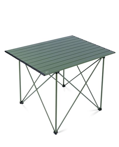 iClimb Ultralight Compact Camping Folding Table with Carry Bag (Reinforced Green - XL) - color: Reinforced Green, size: X-Large