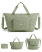 BAGSMART Foldable Travel Bag, 37L Expendable Personal Item Bag, Lightweight Weekender Bags for Women, Water Resistant Extra Carry on for Travel, Grayish Green - color: Grayish green