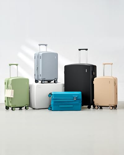 Hanke 20 Inch Expandable Carry On Luggage, 22x14x9 Airline Approved, TSA Lock Hard Shell Lightweight Suitcase for Men Women (Cuba Sand) - color: Cuba Sand, size: Expandable 20 Inch