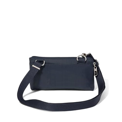 Baggallini Classic Anti-Theft Mini Wallet Crossbody - color: French Navy