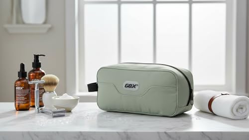 GOX Travel Toiletry Bag Dopp Kit Case for Men Multifunction Packing Organizer Pouch (Mint Green) - color: Mint Green