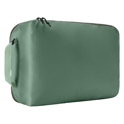 Eagle Creek Pack-It Isolate Clean/Dirty Packing Cube - Dual Compartment Packing Cubes for Optimizing Luggage Space - Lightweight - Recycled Fabric - Washable - Medium - Willow Green - color: Willow Green