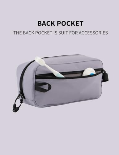 GOX Small Travel Toiletry Bag, Dopp Kit Case For Men, Multifunction Cosmetics Organizer Pouch (Lavender Purple) - color: Lavender Purple